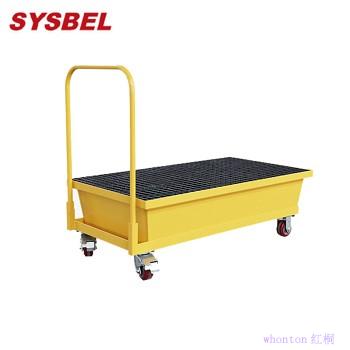钢制盛漏托盘|Sysbel钢制盛漏托盘_2桶型可移动钢制盛漏托盘SPM222